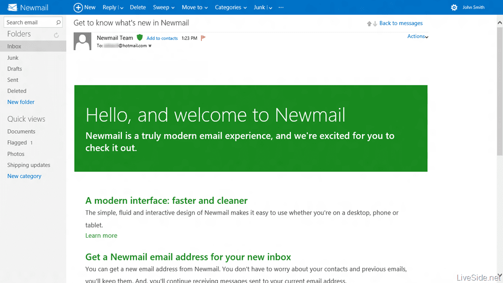 Nuevo estilo Metro para Hotmail