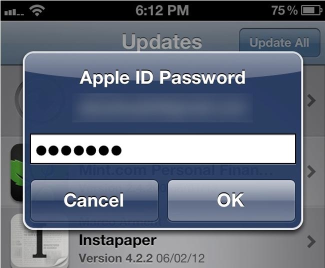 Apple iOS 6 Ya No Requerirá Password para Aplicaciones Gratuitas
