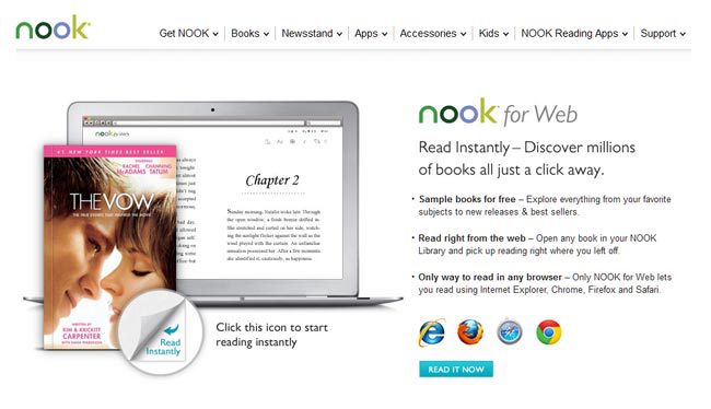 Barnes & Noble Lanza “Nook For Web” Regala 6 Libros!