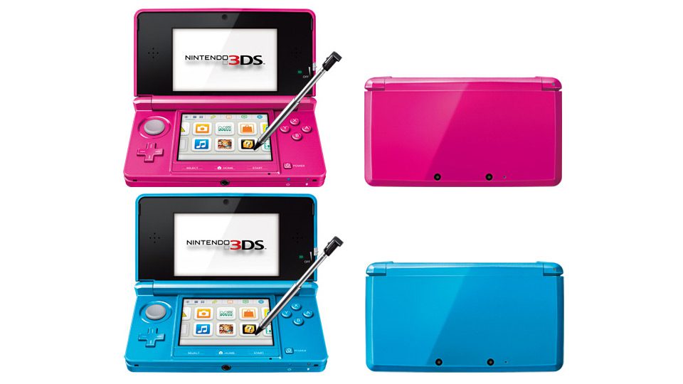 Nintendo 3DS Dos Nuevos Colores Cerulean Blue Y Shimmer Pink