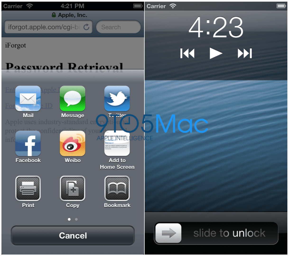 Nuevas screenshots de iOS 6
