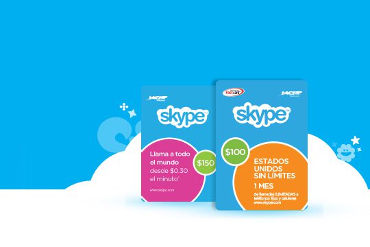 Skype y sus tarjetas de prepago