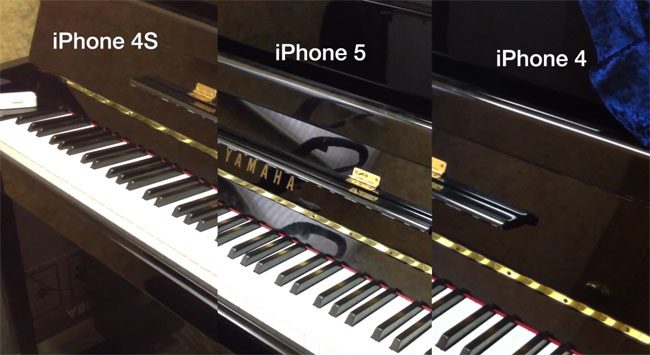 Comparativa En Vídeo De Las Cámaras Del iPhone 5, 4S y 4.