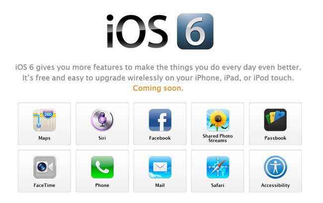 Hoy Estrenaremos iOS 6 de Apple en iPhone, iPad y iPod Touch