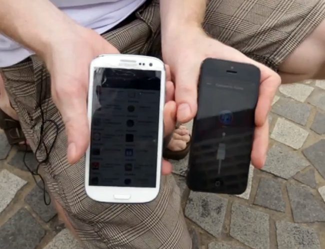 iPhone 5 Vs Galaxy S3 Mano A Mano En Resistencia(Video)