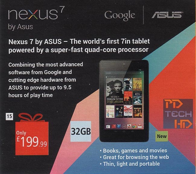 Google Nexus 7 De 32 GB Se Deja Ver En Tiendas Europeas