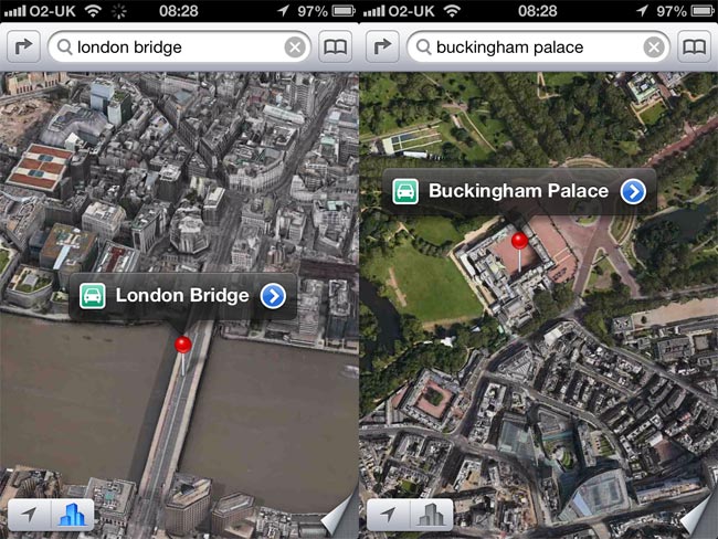 Apple Maps Consume 80% Menos Información Que Google Maps