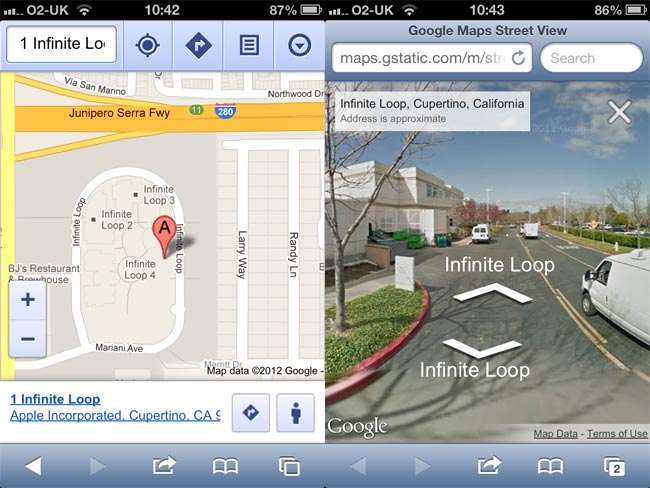 Street View Ya Disponible En Google Maps Web Para iOS 6