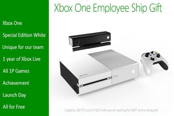Conoce el nuevo Xbox One edición blanco solo para los empleados de Microsoft