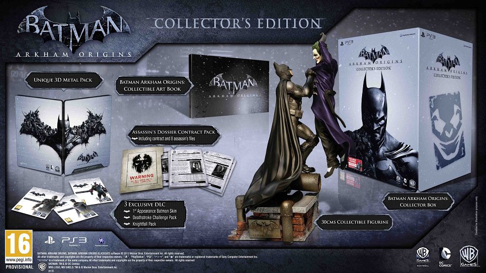 #Batman: Arkham Origins Edición De Colección Presentada Y Con Exclusivas Para PS3