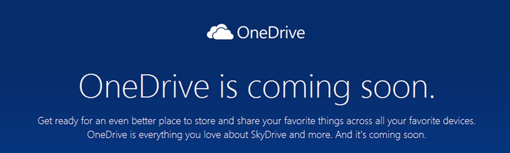 Microsoft SkyDrive Cambia De Nombre A “One Drive”