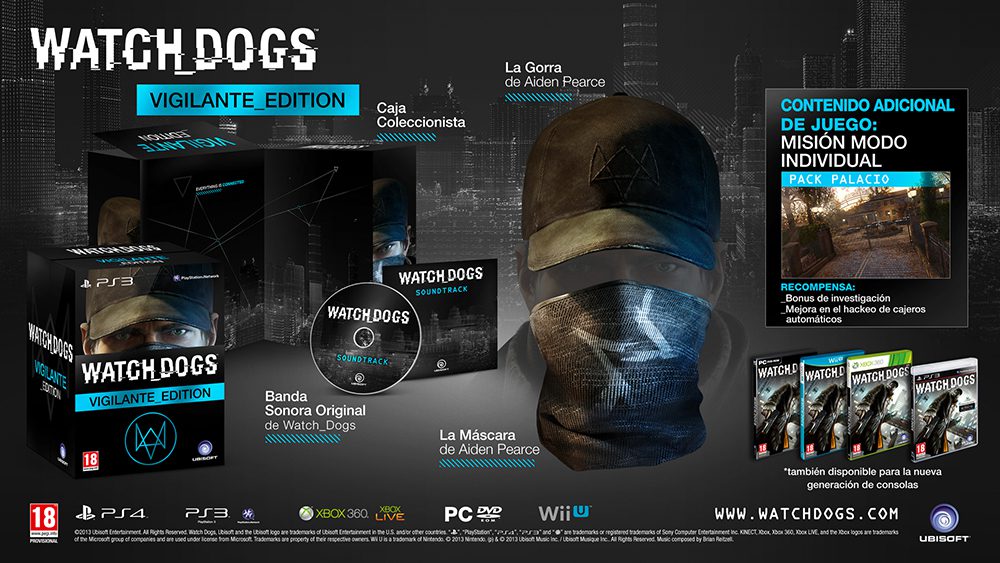 Edición Vigilante de Watch Dogs muestra su contenido
