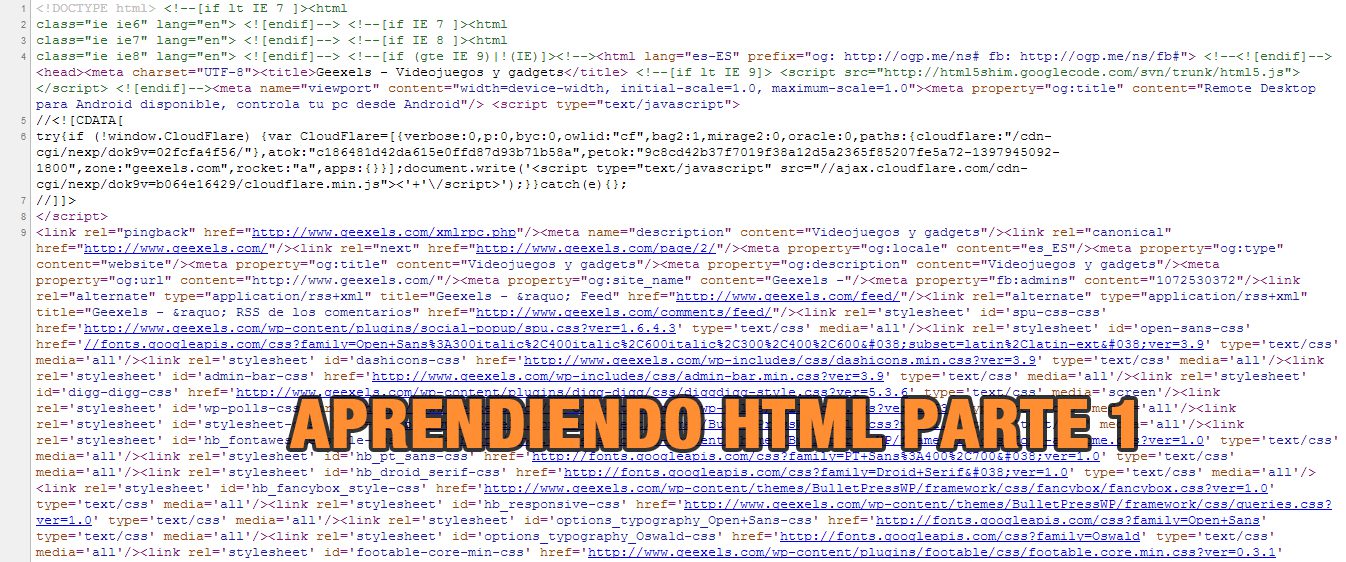 Aprendiendo HTML Parte 1