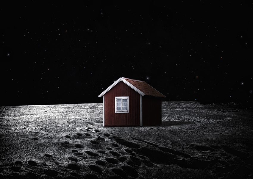 Un artista quiere poner una casa en la luna