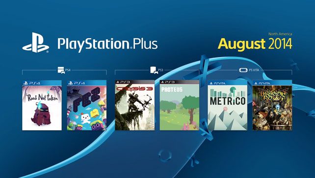 PS Plus  anuncia los juegos gratuitos para el mes de agosto