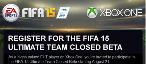 FIFA 15 lanzará beta cerrada para Xbox One