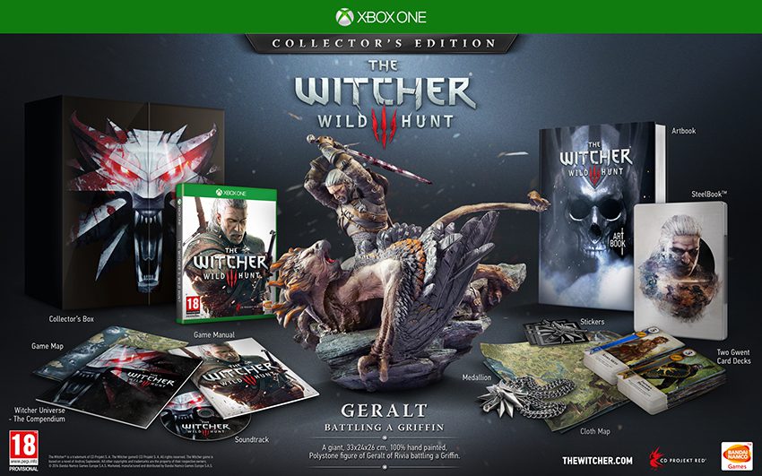The Witcher 3 muestra edición de colección para Xbox One