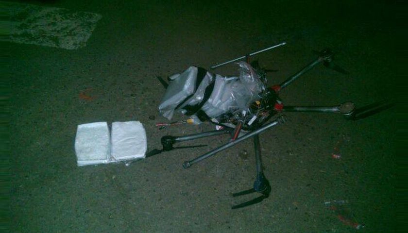 Utilizan Dron para pasar droga en Tijuana