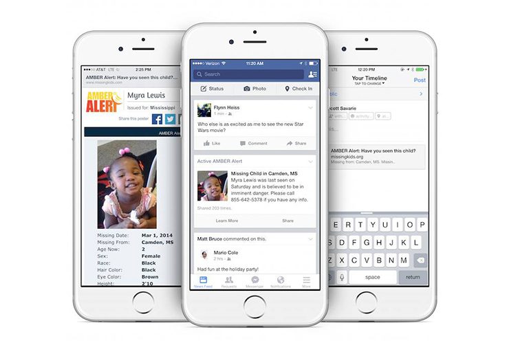 Facebook ayudará a encontrar niños extraviados