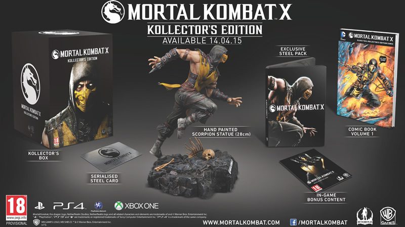 Mortal Kombat X tendrá ediciones especiales