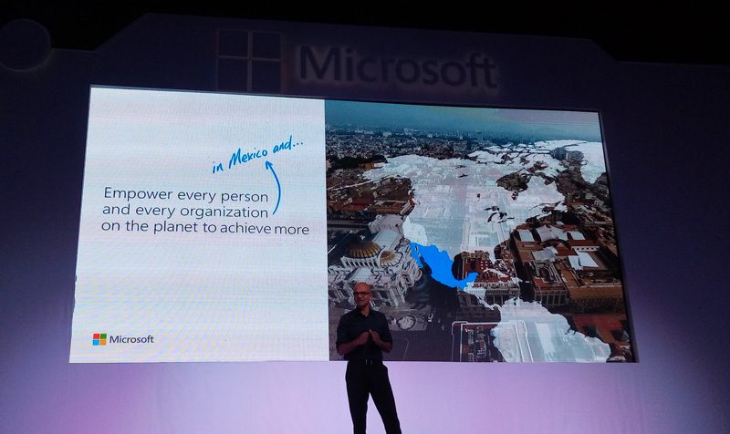 CEO de Microsoft cumplió en México con el Innovation Fest