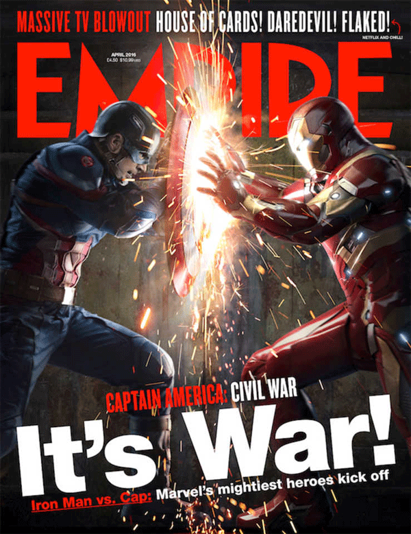 Capitán América Civil War Nueva portada promocional