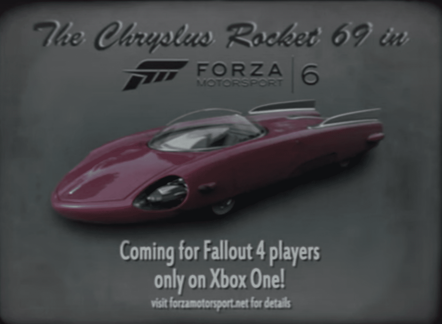 El Chryslus Rocket 69 de Fallout 4 llega a Forza Motorsport 6